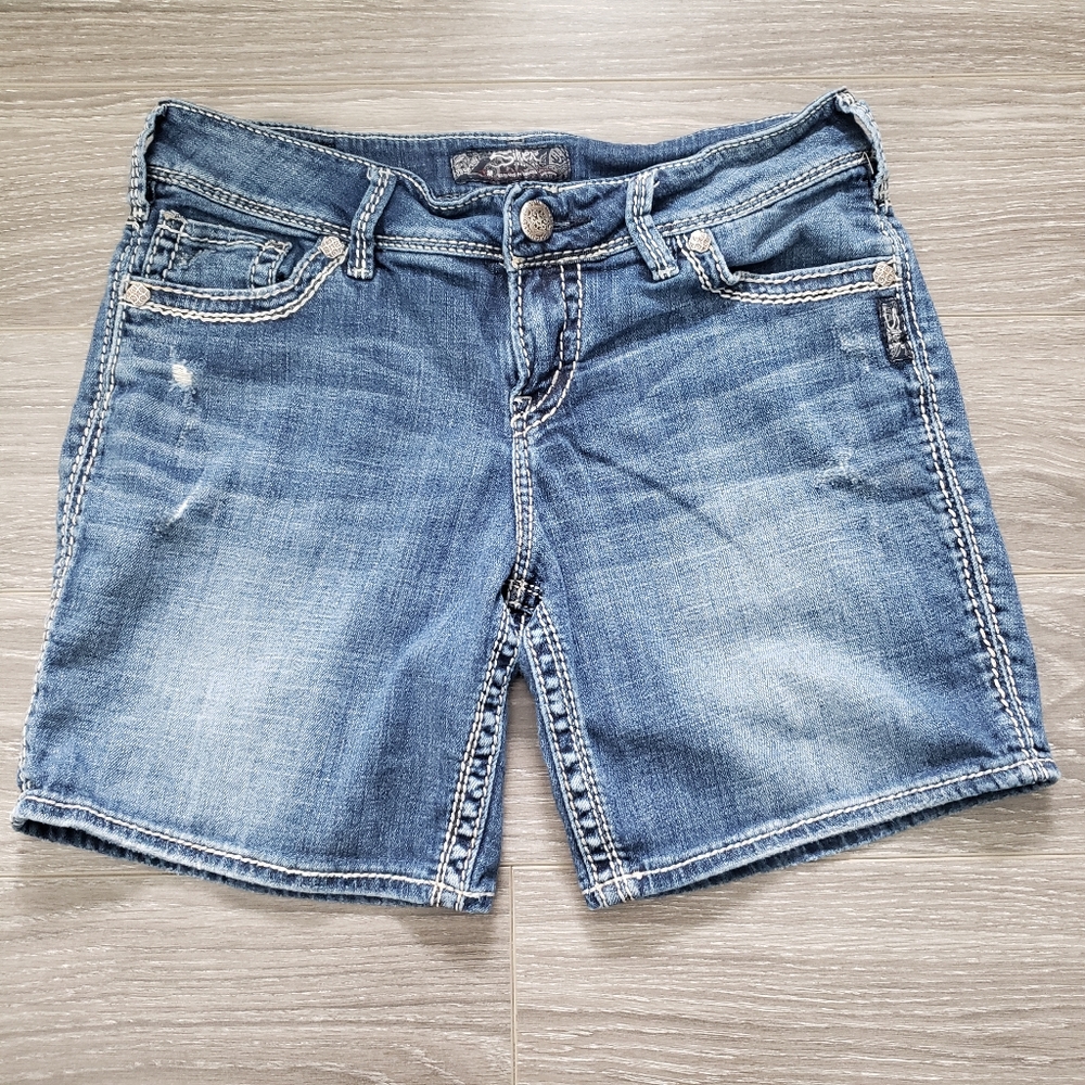 Silver "Suki" Shorts